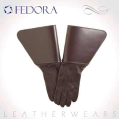 resources of Leather Gauntlet Gloves exporters