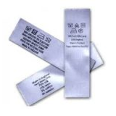 Soft Satin Fabric Printing Care Label Exporters, Wholesaler & Manufacturer | Globaltradeplaza.com
