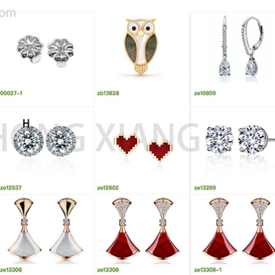 resources of Branded jewelry style fashion S925 earrings set exporters