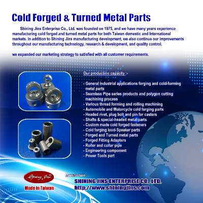 OEM & ODM Customization Cold Forging And Precision Machining Parts made in Taiwan Exporters, Wholesaler & Manufacturer | Globaltradeplaza.com