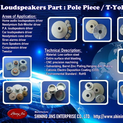 resources of T-Yokes and Bottom plates Speaker Driver Parts made in Taiwan exporters