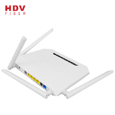 resources of Dual Band 2.4G&5G FTTH 4GE+4WIFI+1POTS+1USB 5dBi 4 Antennas AC XPON GPON ONU For ZTE exporters