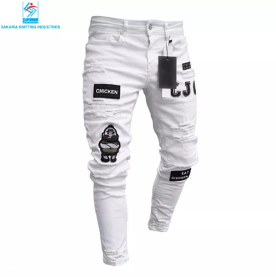 Ripped Jeans Men Custom Wholesale Made High Quality Popular Men Ripped Jeans Street Casual Exporters, Wholesaler & Manufacturer | Globaltradeplaza.com