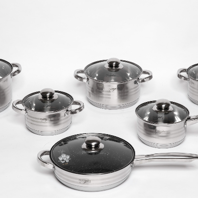 Casserole cookware set 12pcs PL-1205 series Exporters, Wholesaler & Manufacturer | Globaltradeplaza.com
