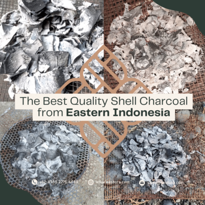 Indonesian Coconut Shell Charcoal By EASTURA Exporters, Wholesaler & Manufacturer | Globaltradeplaza.com