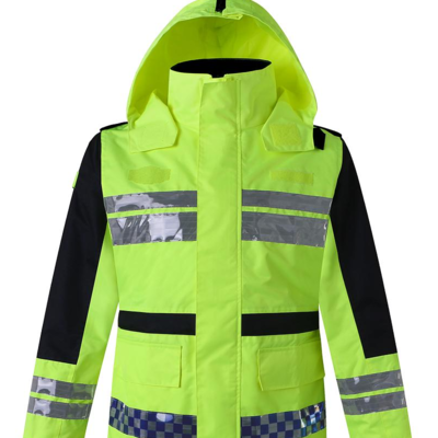 resources of Hi Vis Construction Waterproof Adjustable Hood Jacket Bottom Safety Jacket exporters