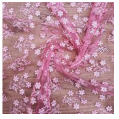 resources of Embroidered Net Fabric exporters