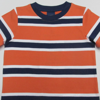 resources of Boy's short sleeve yarn dyed t-shirt. exporters