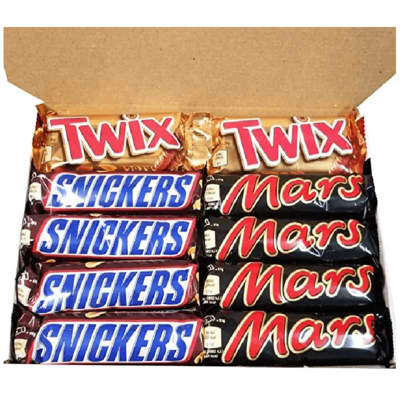 resources of Mars Chocolate Bars , M&Ms , Snickers, Twix, Bounty exporters