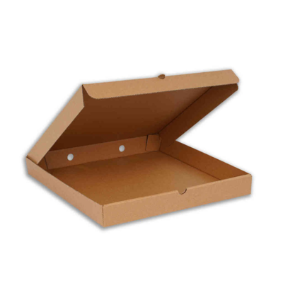 resources of Pizza Boxes 28cm x 28cm x 3.5cm (11inc x 11inc x 1.4inc) Corrugated Kraft Cardboard- Lock Corner exporters