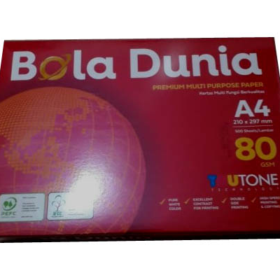 resources of Wholesale copy papers A4 80 gsm bola dunia brand exporters