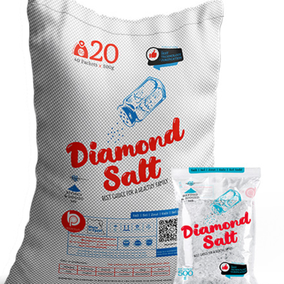 resources of Salt Brand DIAMOND SALT 500 G Natural Product in Egypt Certification ISO 9001:2015 - HALAL exporters