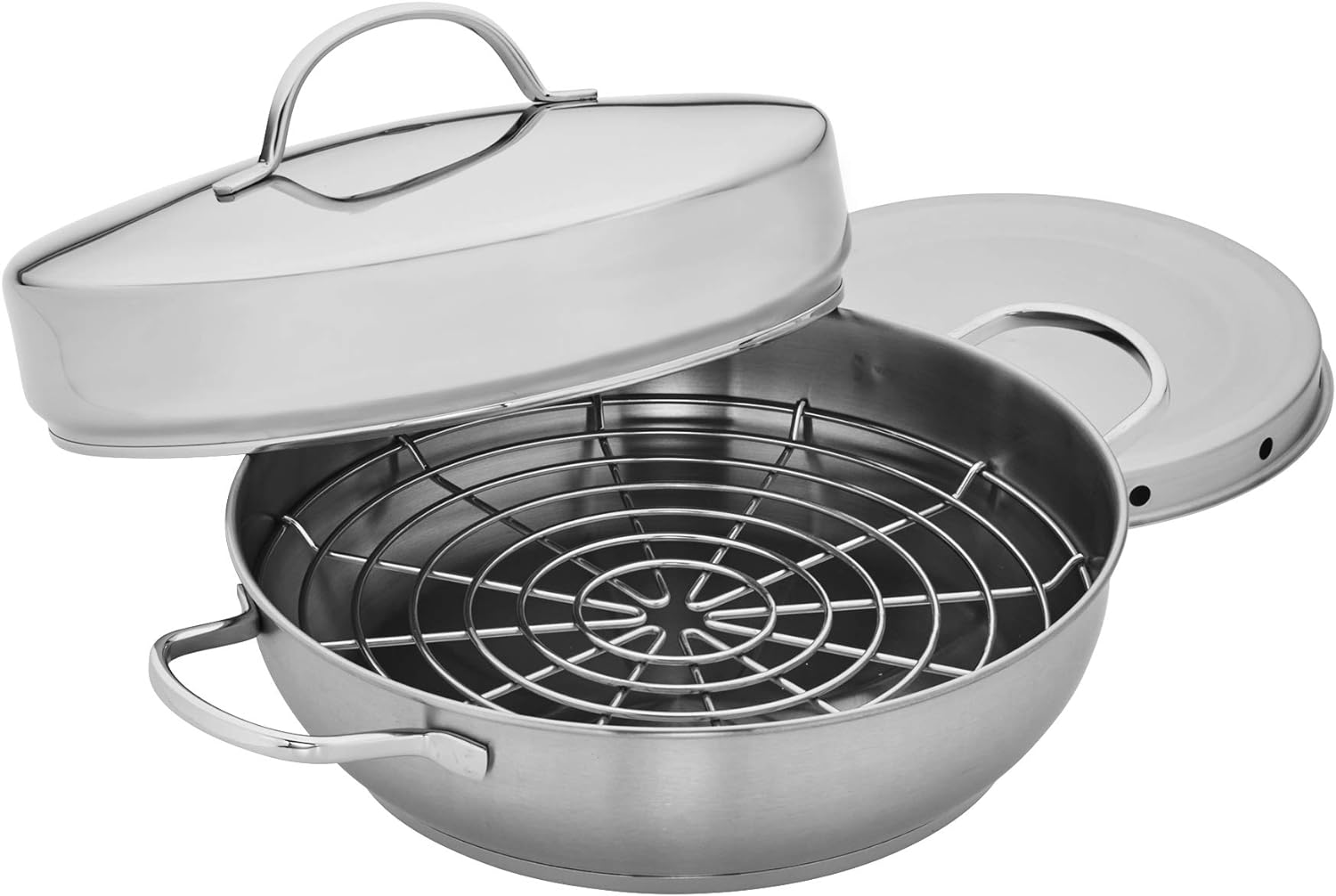 Demeyere Resto 4 pc Stainless Steel Stovetop Smoker Set Demeyere Resto 4 pc Stainless Steel Stovetop Smoker Set