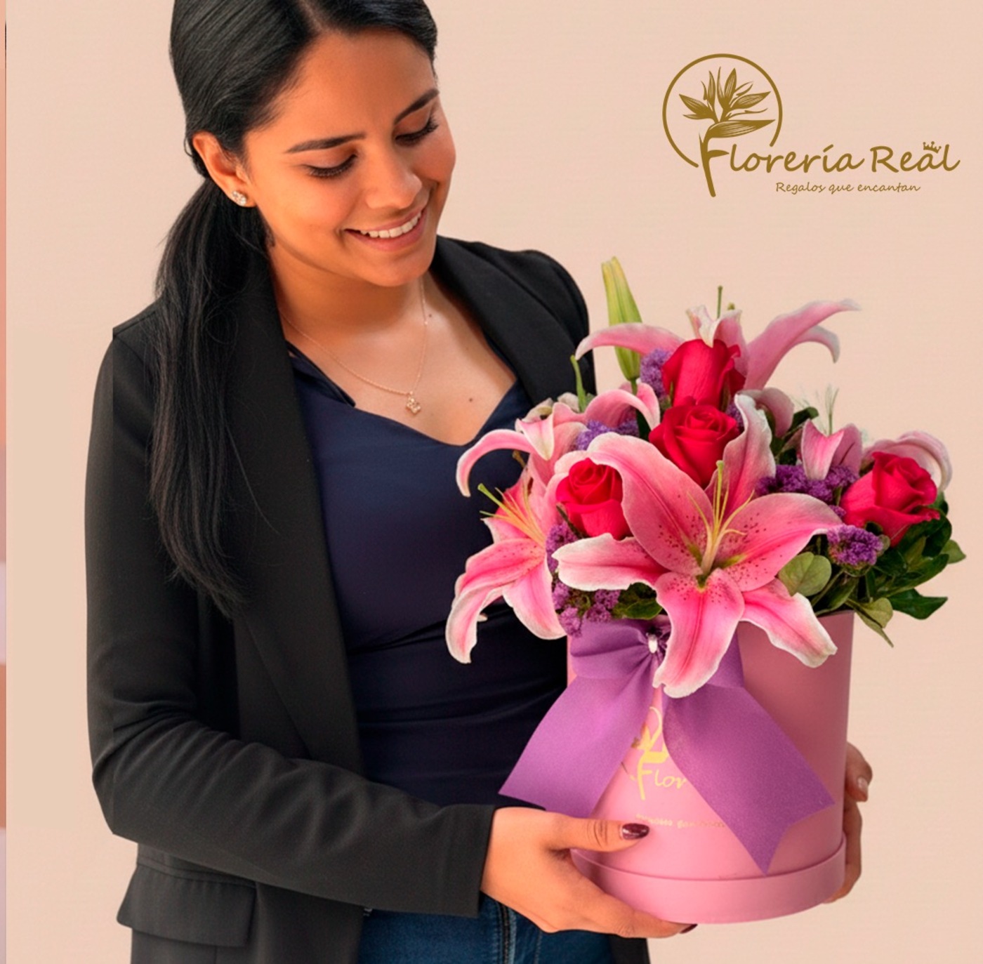 ROSAS ROJAS Y LILIUM EN BOX