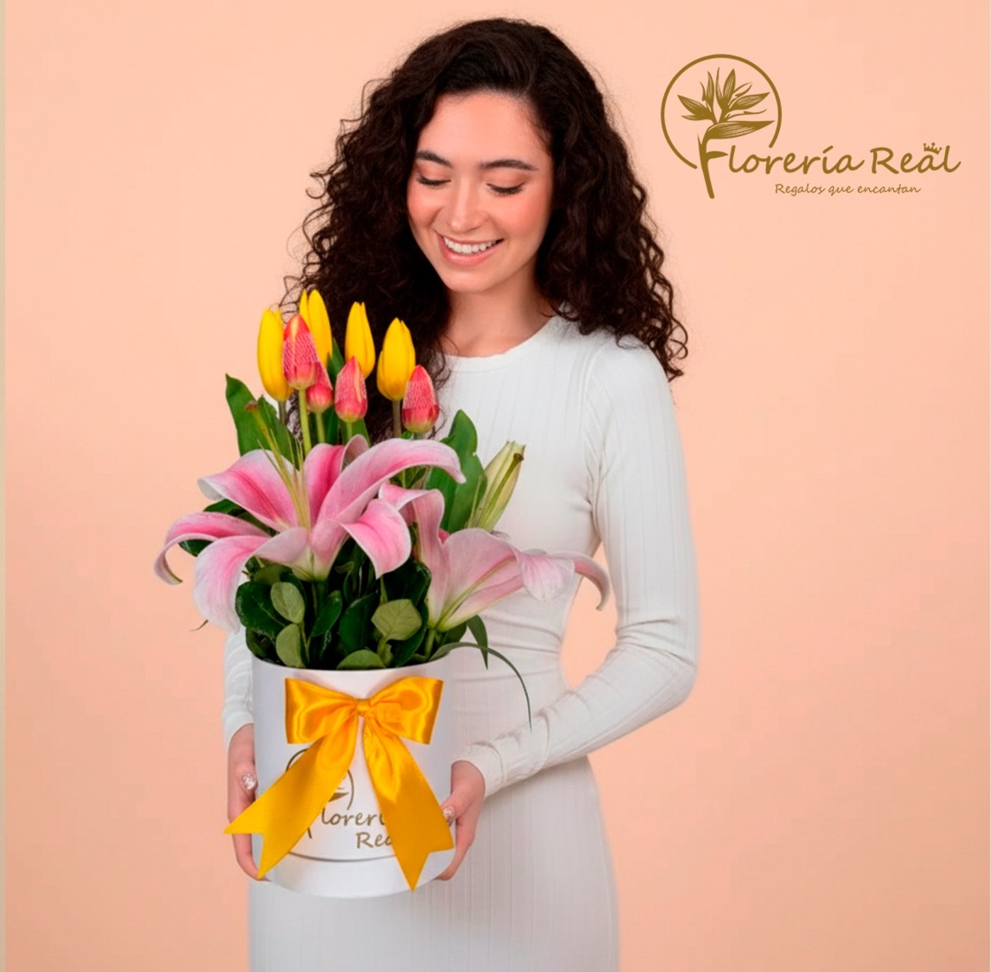 BOX DE TULIPANES Y LILIUM