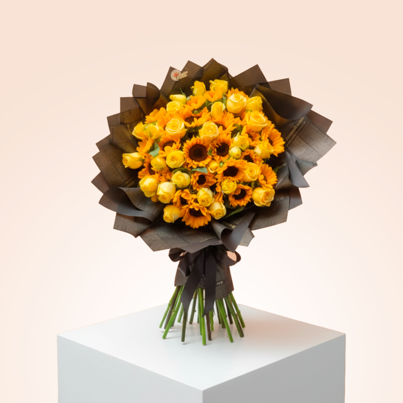 RAMO DE GIRASOLES Y ROSAS
