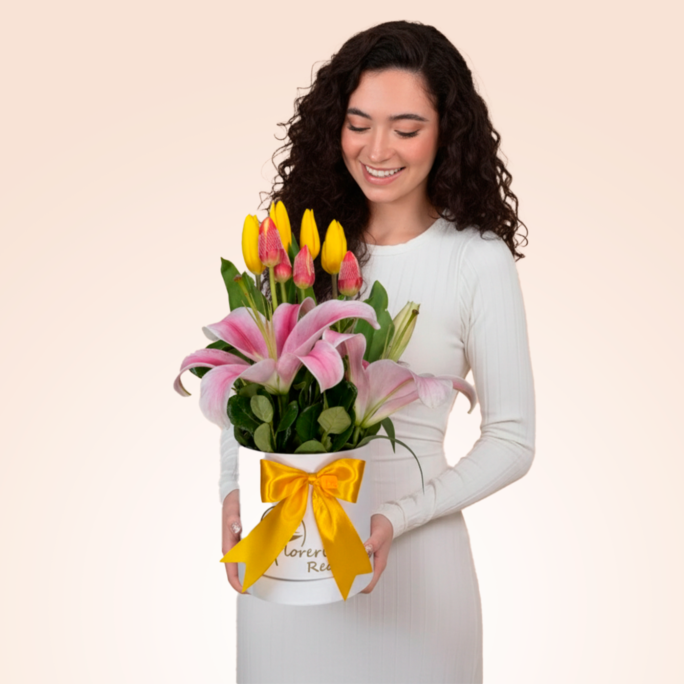 BOX DE TULIPANES Y LILIUM