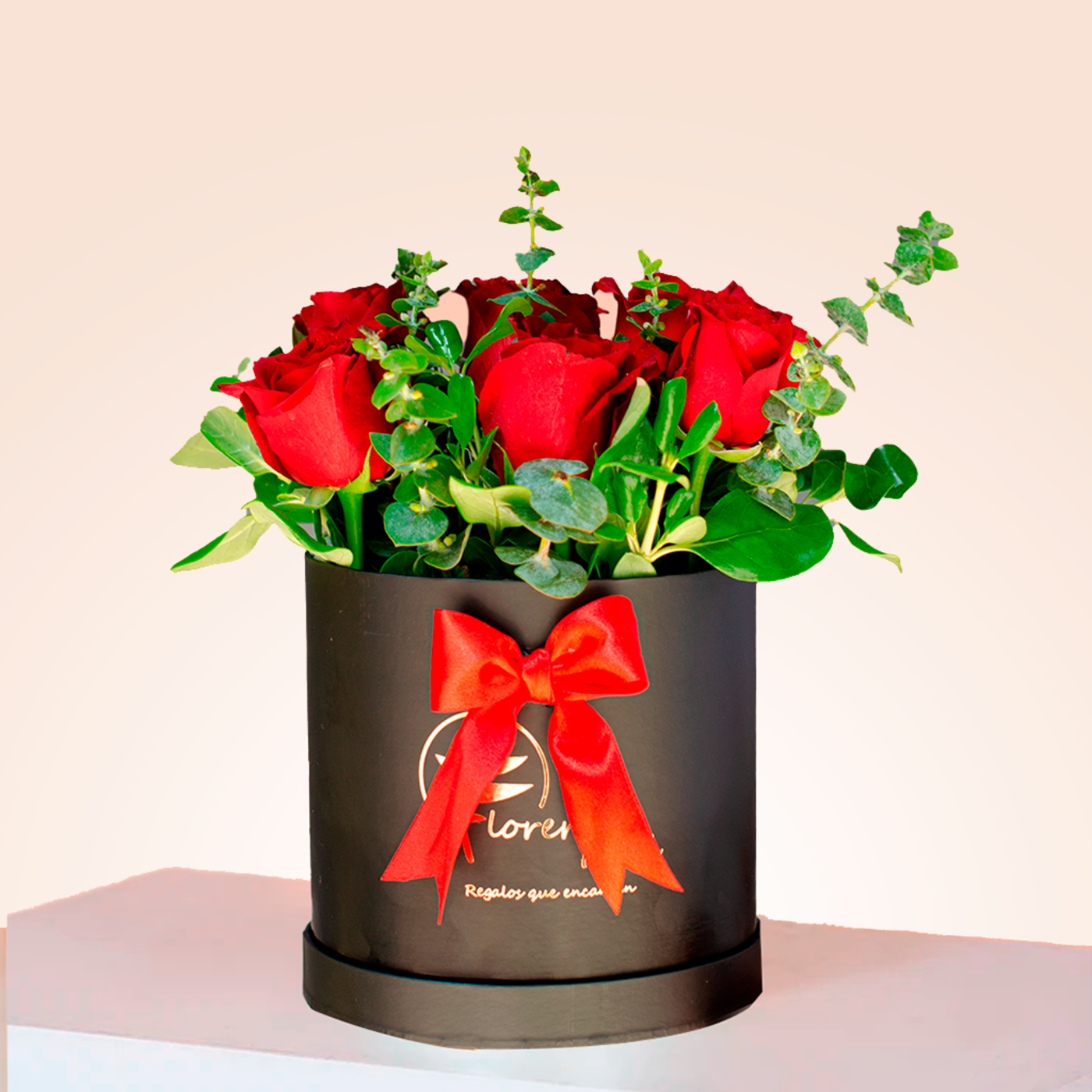 Box de rosas rojas