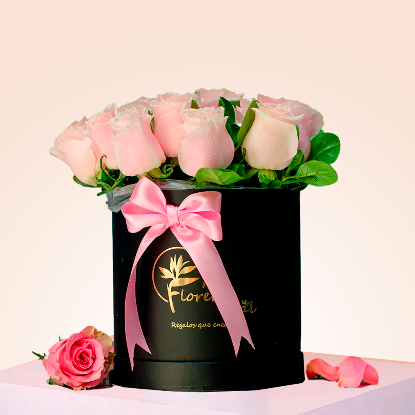 BOX DE 12 ROSAS ROSADAS