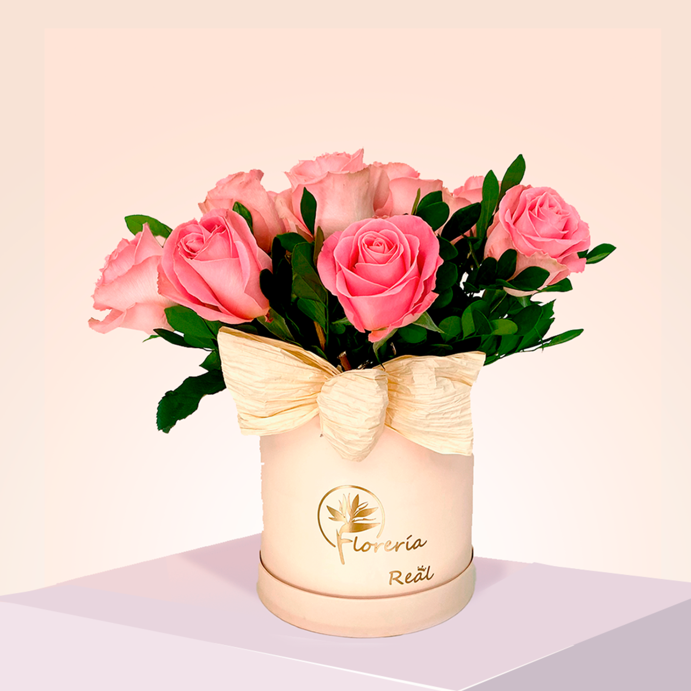 BOX DE 12 ROSAS ROSADAS