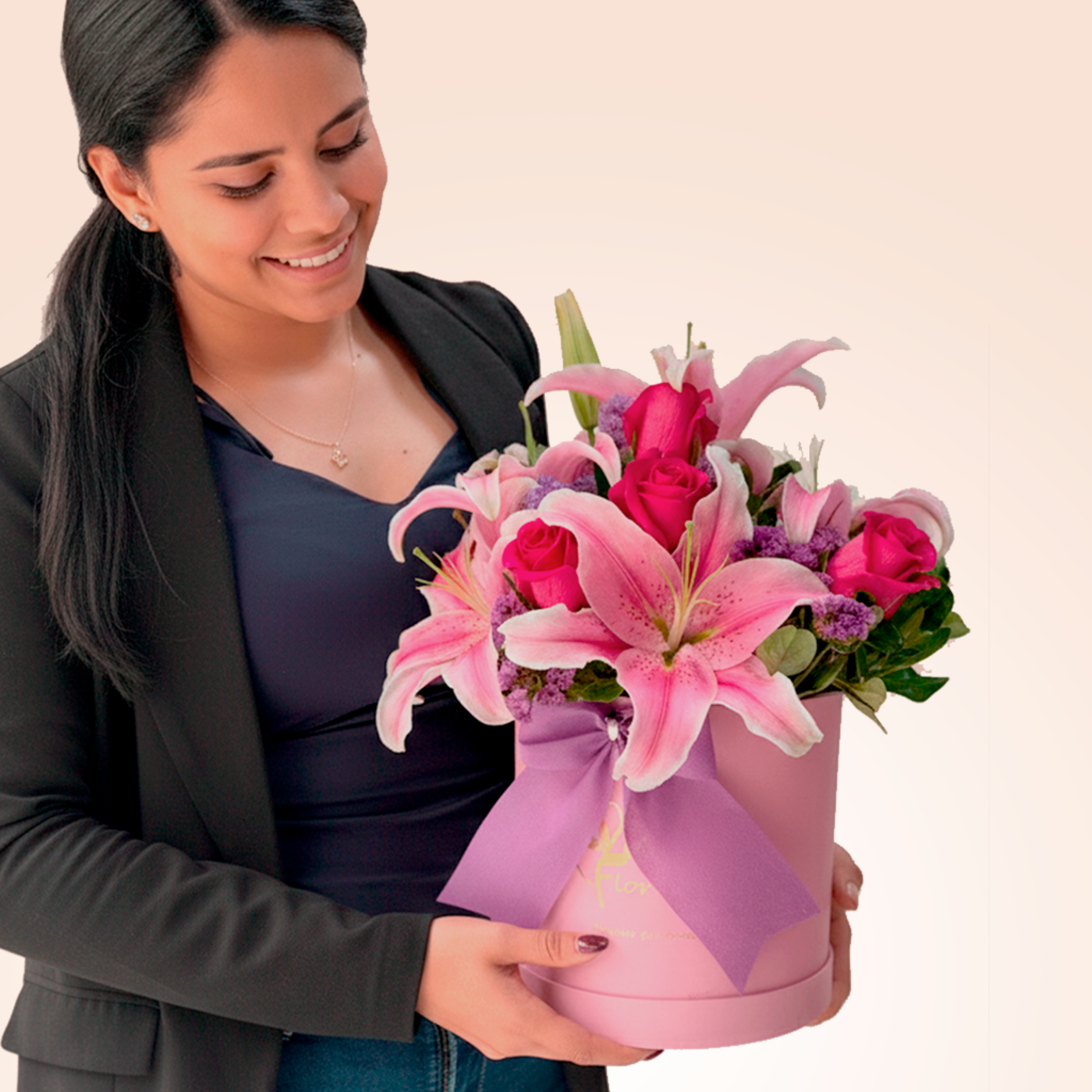 ROSAS ROJAS Y LILIUM EN BOX