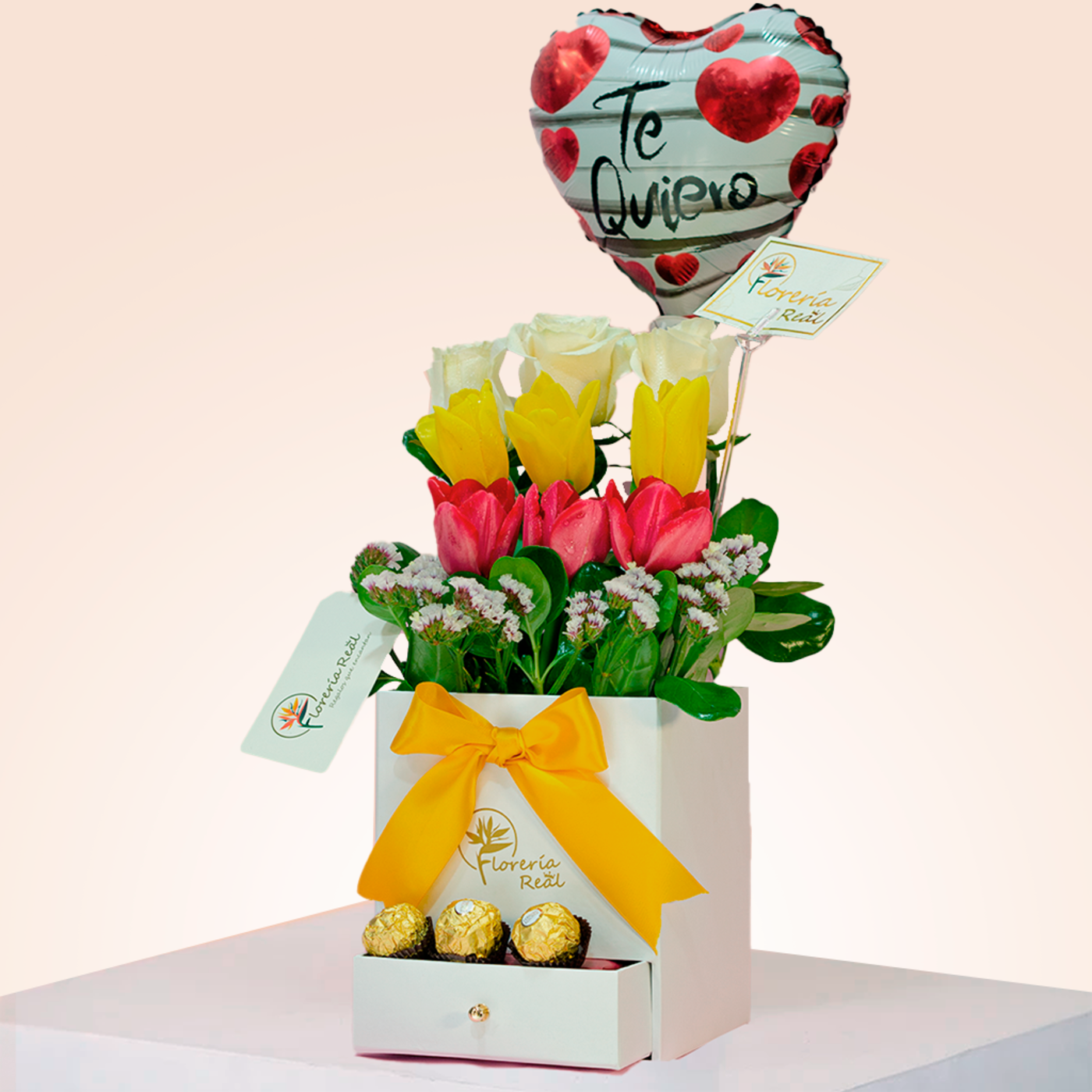 BOX DE ROSAS DE COLORES