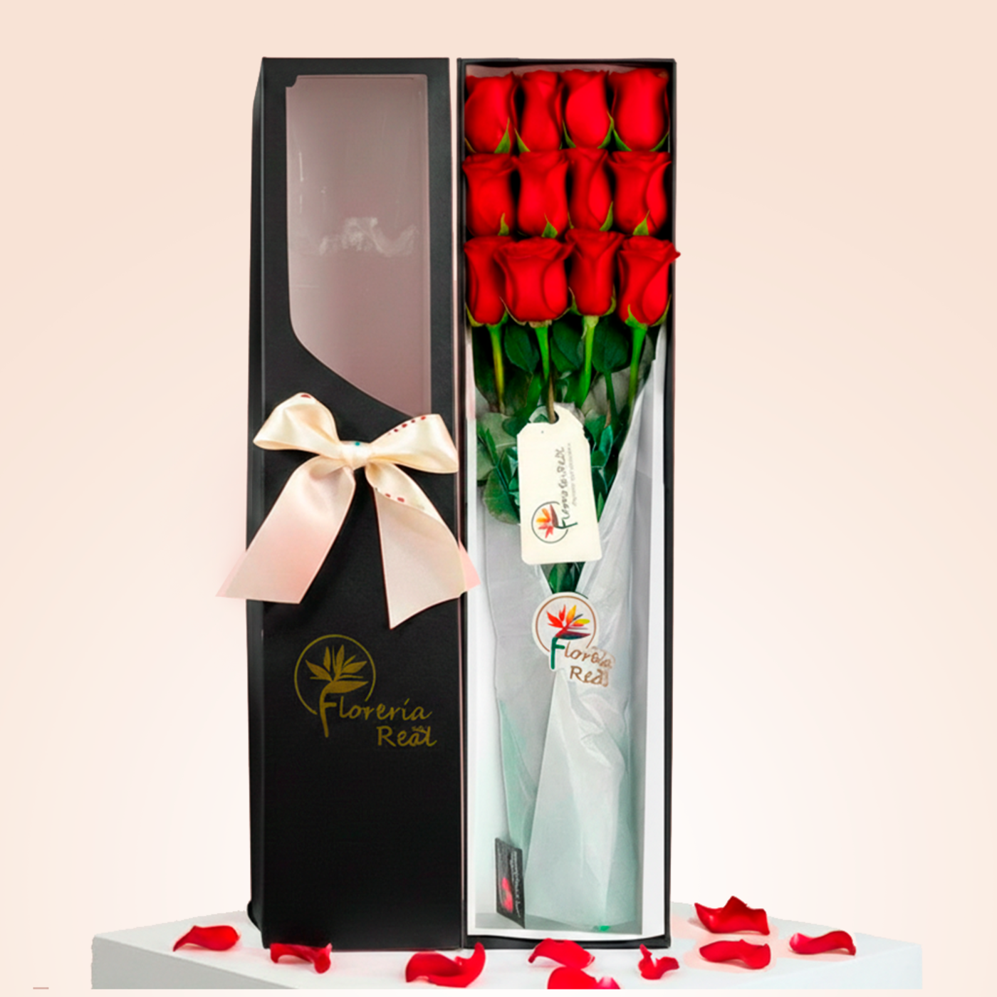 CAJA DE 12 ROSAS