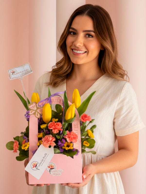 Cartera de Tulipanes Premium – Envío de Flores a Domicilio en Arequipa