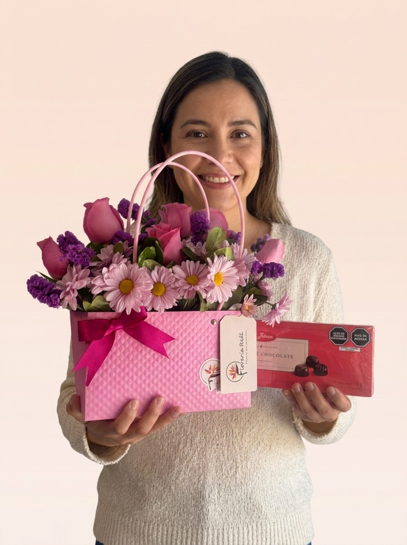 Cartera de Flores Silvestres y Bombones Ibérica - Detalle Premium