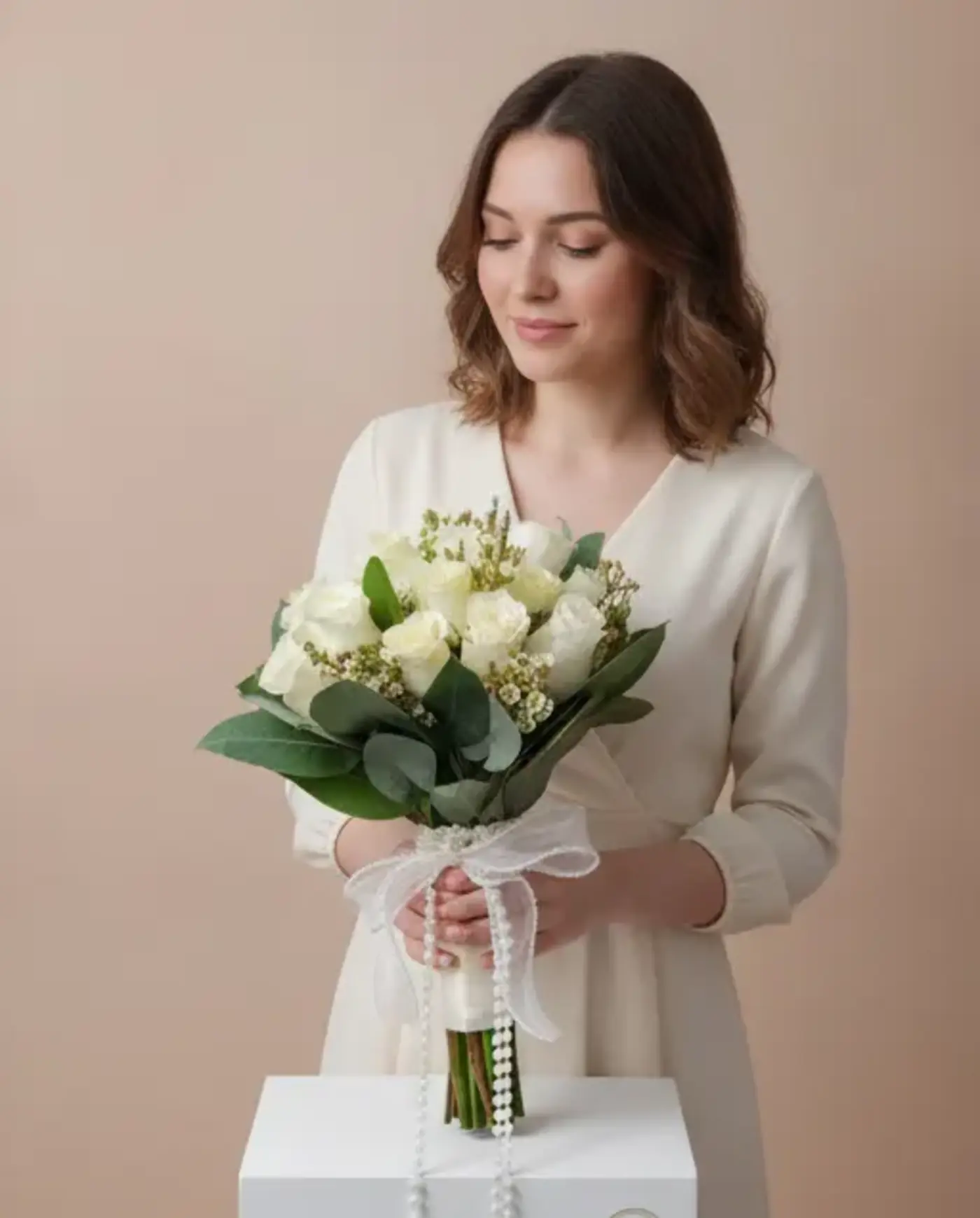 Ramo de Rosas Blancas Premium