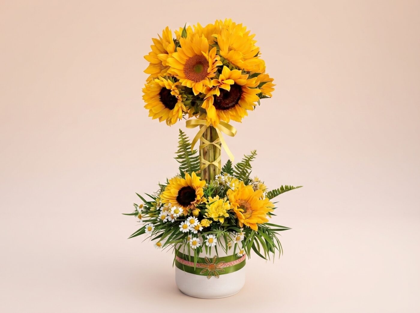 Macetero de Girasoles Premium