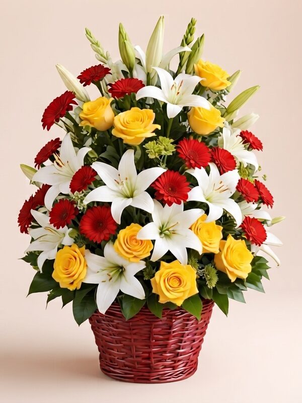 Canasta de Flores Primaverales Premium