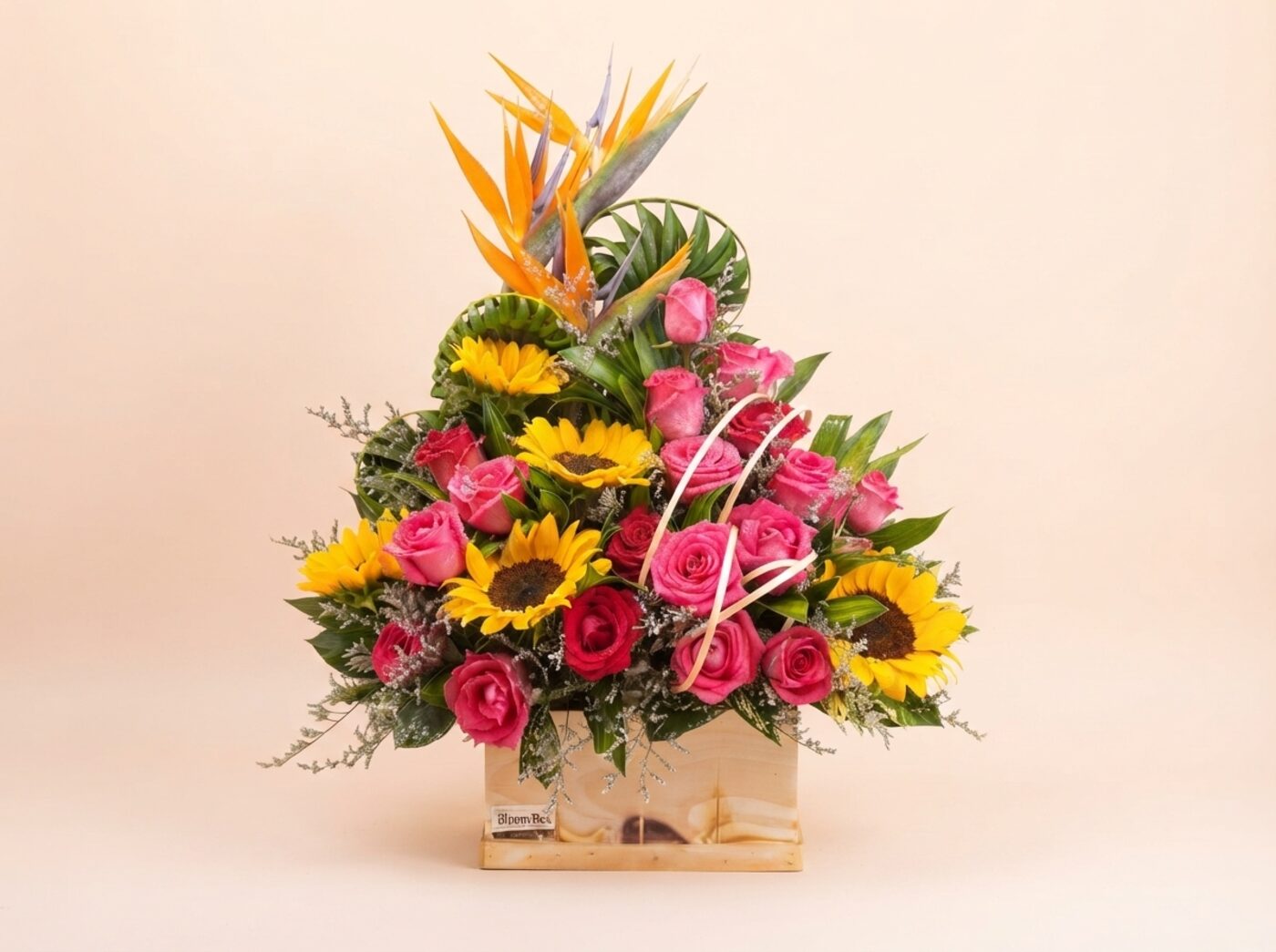 Canasta de Girasoles y Rosas Gala