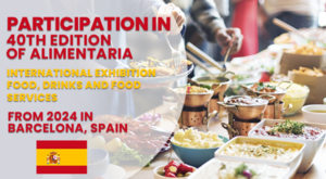 PARTICIPATION IN 40th Edition of ALIMENTARIA 18-21 MARCH, 2024