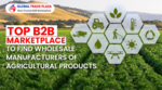 Top B2B Marketplace to Find Wholesale Manufacturers of Agricultural Products