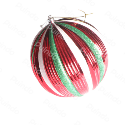 resources of Puindo Customized Colorful Christmas Tree Decorations Ball A1 Plastic Hanging Ball exporters