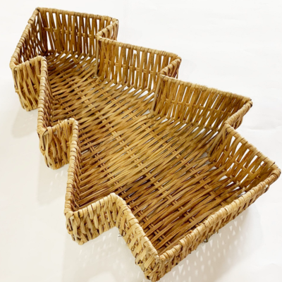 resources of Wicker Rattan Water Hyacinth Seagrass Woven Storage Tray Serving Tray exporters