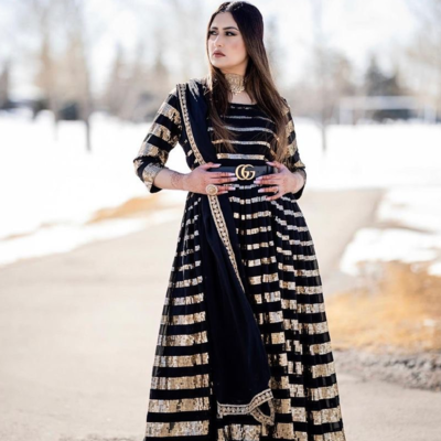 resources of Dress Pent With Dupatta In Black Color exporters