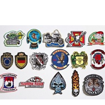 resources of Embroidered Badges with Cutting Border exporters
