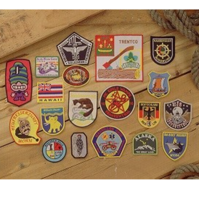 resources of Embroidered Badges with Merrowed Border exporters