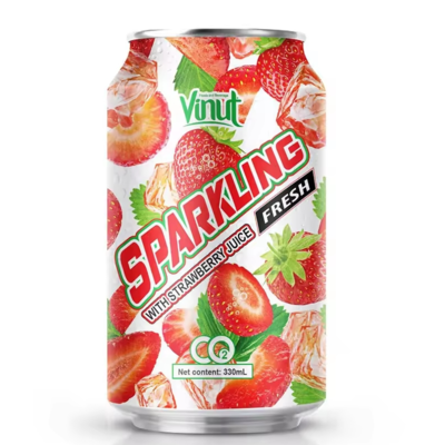 resources of 330ml Strawberry Juice With Sparkling VINUT Hot Selling Free Sample, Private Label, Wholesale Suppliers (OEM, ODM) exporters
