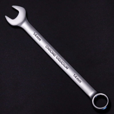 resources of Middly Combination Wrench/Open-Ring Spanner, Matt Finish, 14mm, Cr-V exporters