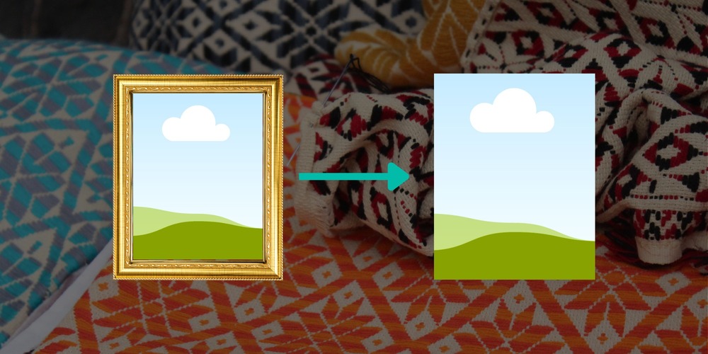 Removing image borders using API hero