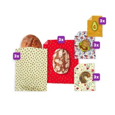 Family Pack | 3 x XL Beutel + 3 x Bienenwachstücher Multipack