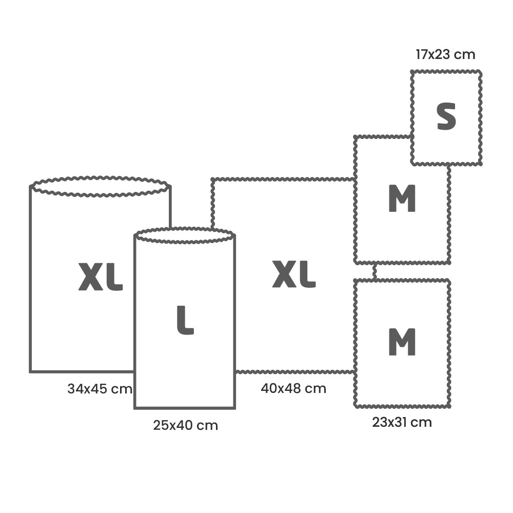 Paket für Mama | Beutel in XL und L + Tücher Multipack