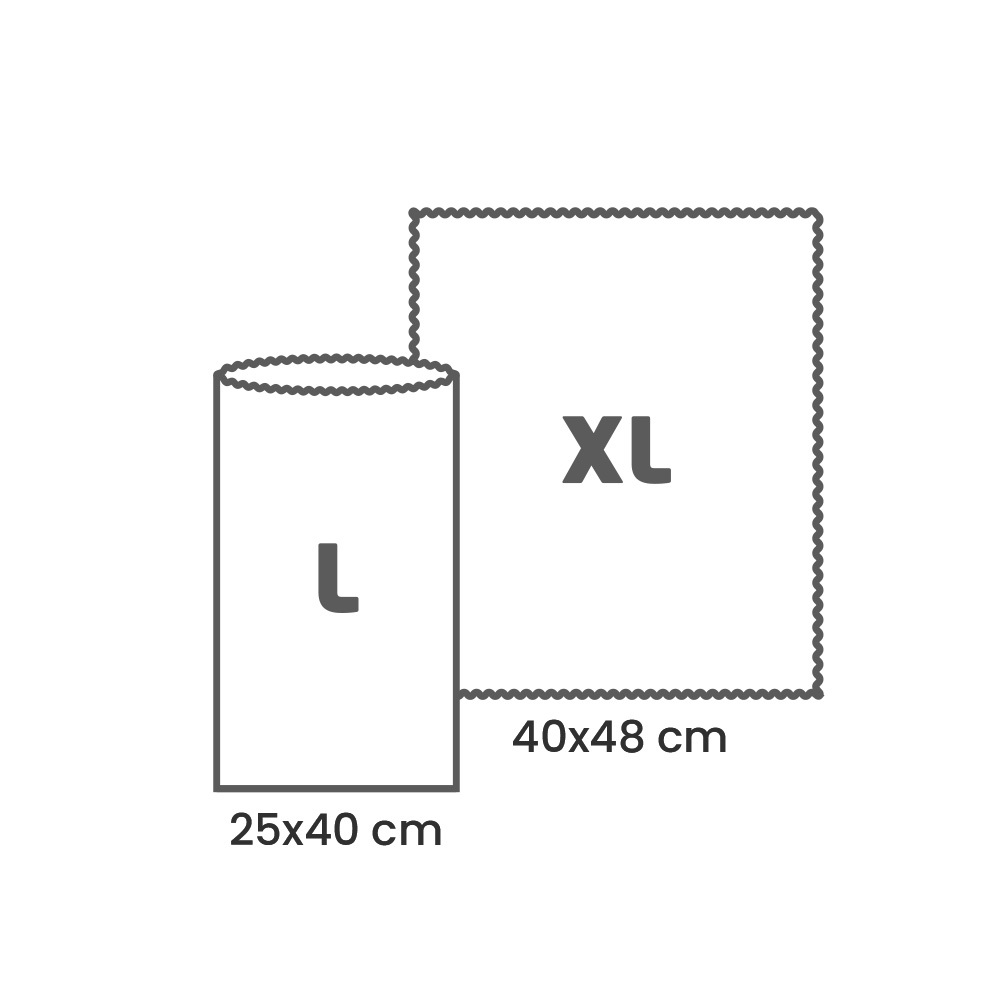 Paket für Minimalisten | Beutel in Größe L + Tuch in Größe XL