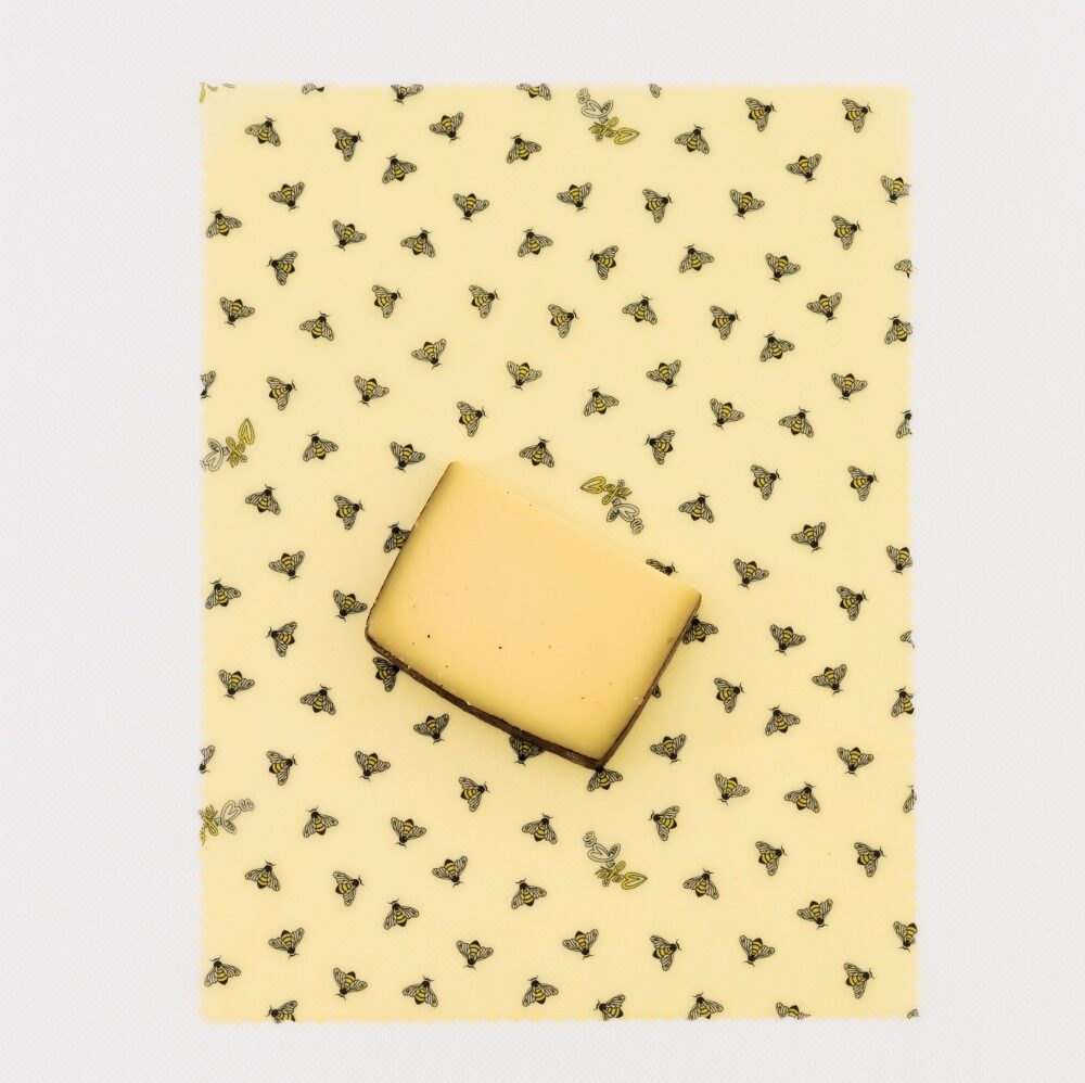 Méhviaszos kendő - M, sárga méhecskék, 1 db