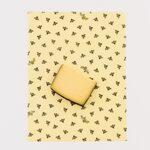 Méhviaszos kendő - M, sárga méhecskék, 1 db