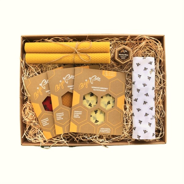 Darčekový box- Mix 3 balenia, žlté včielky