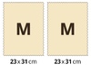 Voskové obrúsky - 2 x M, Červené a žlté včielky